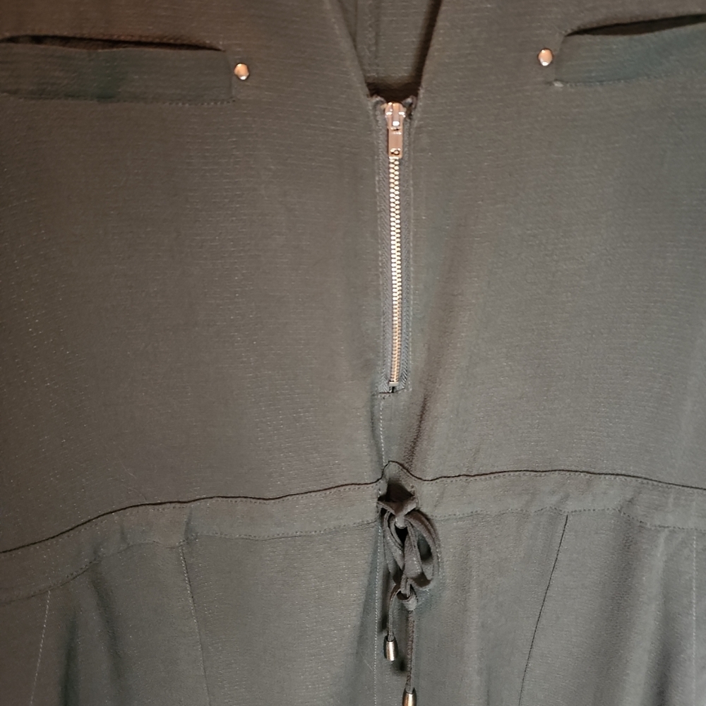 FALL NWOT Tunic Med Papaya olive green - Picture 4 of 9